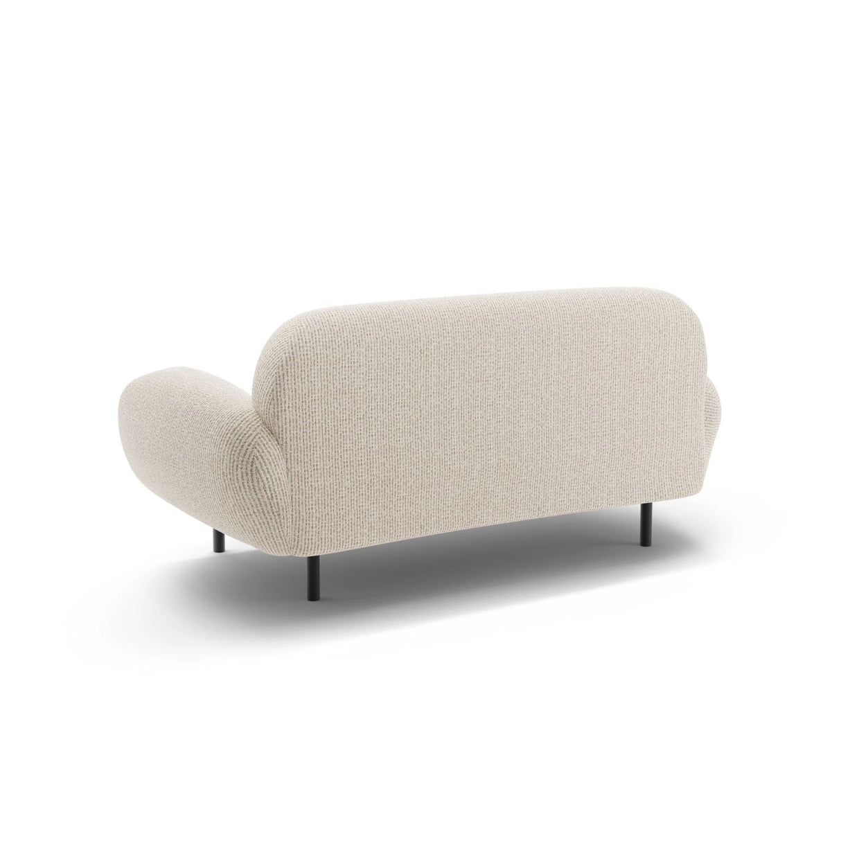 Poppy 2-Sitzer Sofa aus Chenille (SILENCIO 06) in Leichtes Beige, 148x72 cm – Bild 5