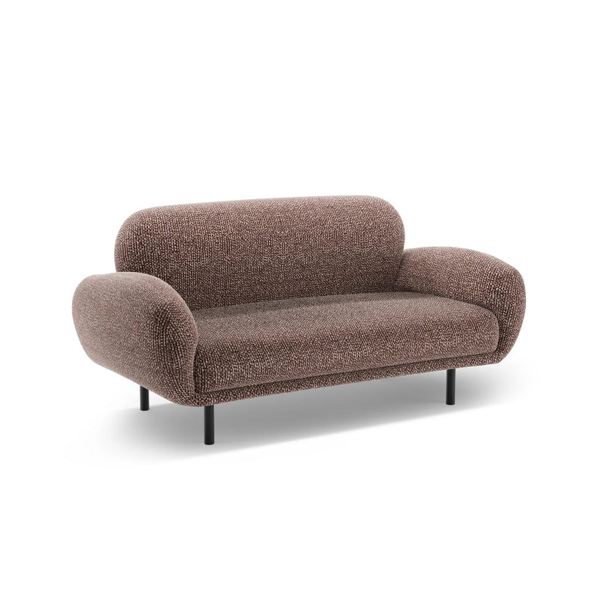 Poppy 2-Sitzer Sofa aus Chenille (SILENCIO 27) in Braun, 148x72 cm – Bild 4