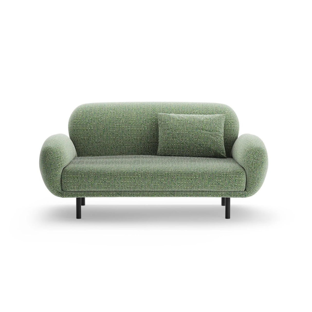 Poppy 2-Sitzer Sofa aus Chenille (SILENCIO 34) in Grün, 148x72 cm – Bild 1