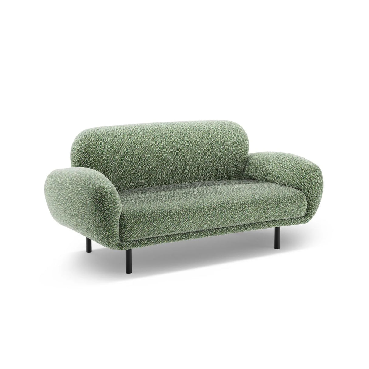 Poppy 2-Sitzer Sofa aus Chenille (SILENCIO 34) in Grün, 148x72 cm – Bild 4