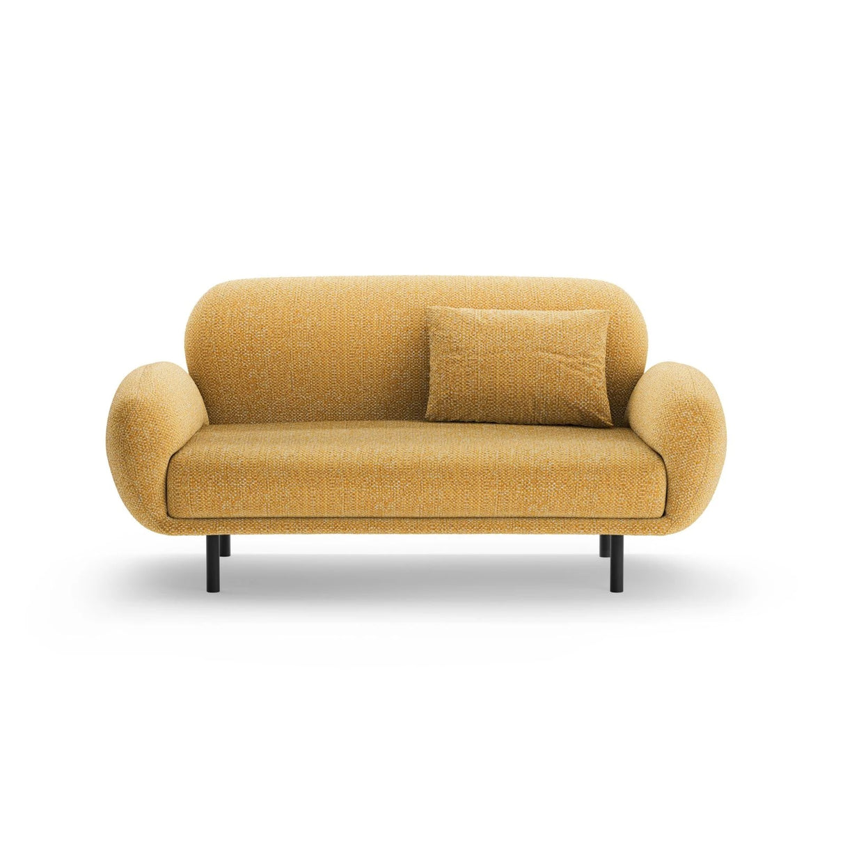 Poppy 2-Sitzer Sofa aus Chenille (SILENCIO 53) in Senf, 148x72 cm – Bild 1