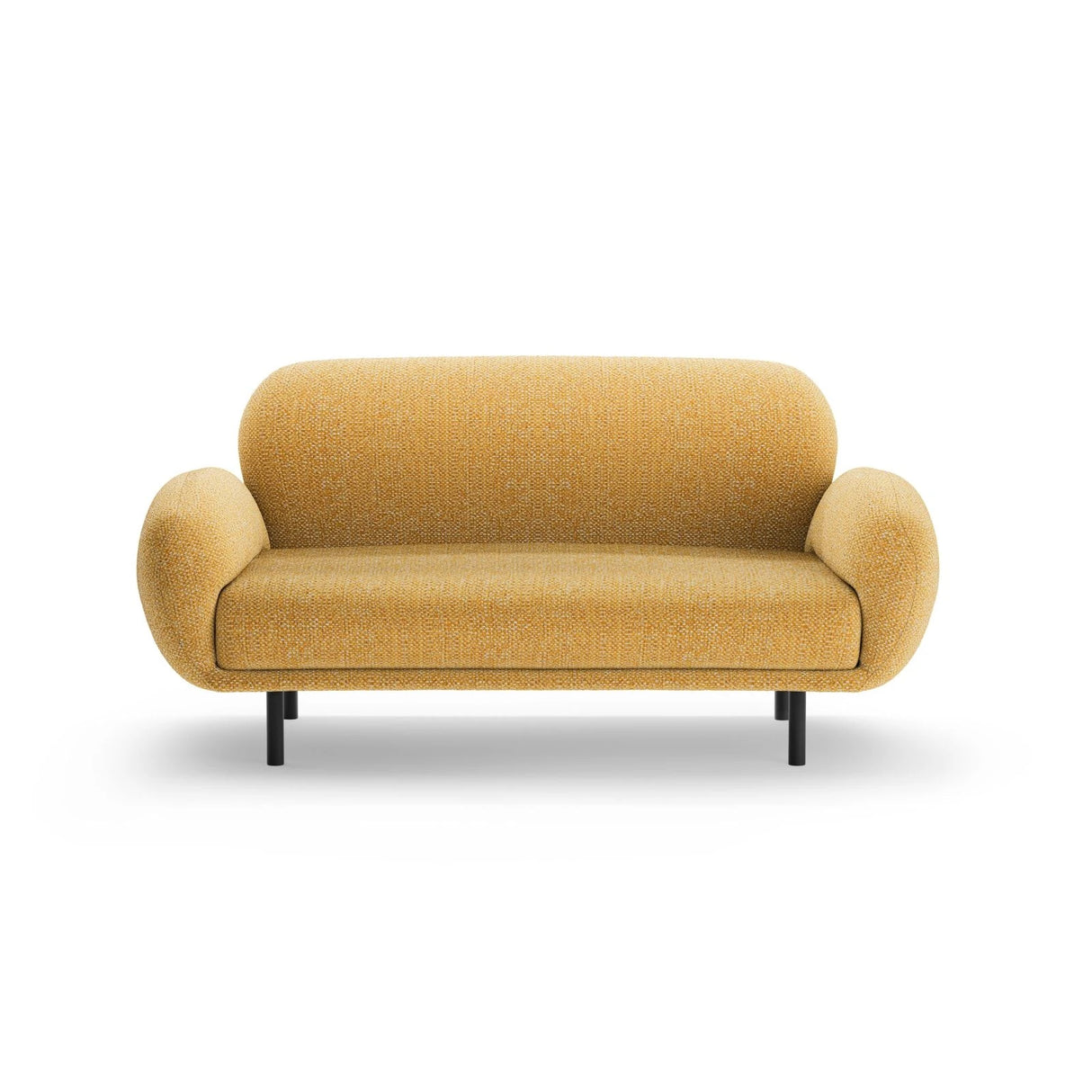 Poppy 2-Sitzer Sofa aus Chenille (SILENCIO 53) in Senf, 148x72 cm – Bild 3