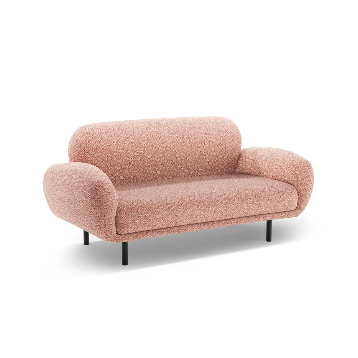 Poppy 2-Sitzer Sofa aus Chenille (SILENCIO 60) in Rosa, 148x72 cm – Bild 4