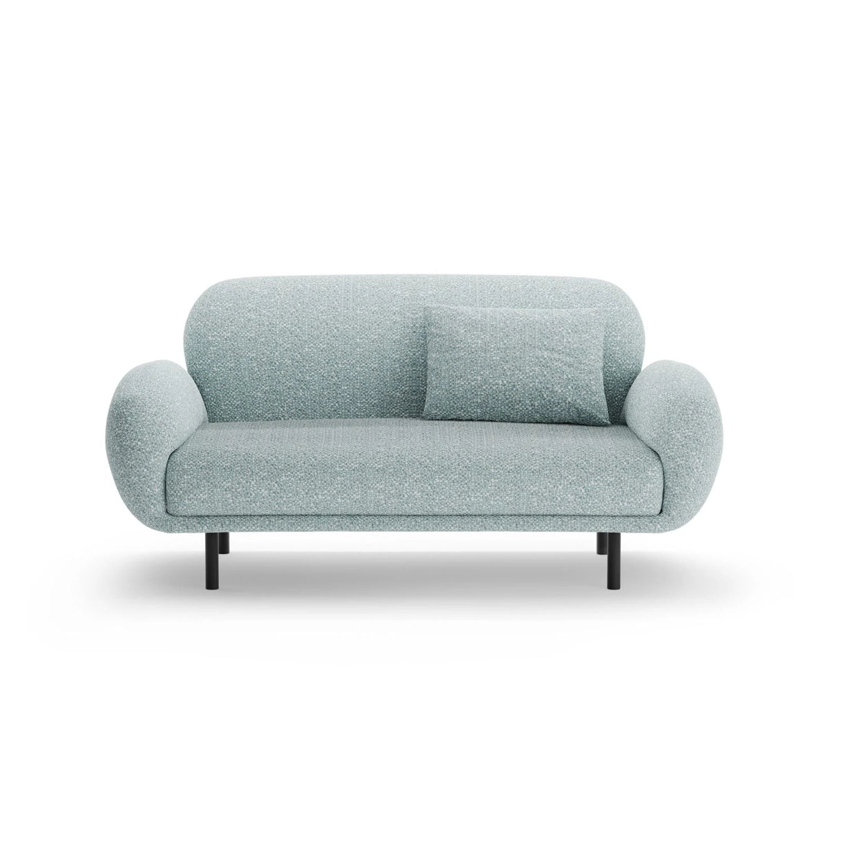 Poppy 2-Sitzer Sofa aus Chenille (SILENCIO 72) in Gedämpftes Blau, 148x72 cm – Bild 1