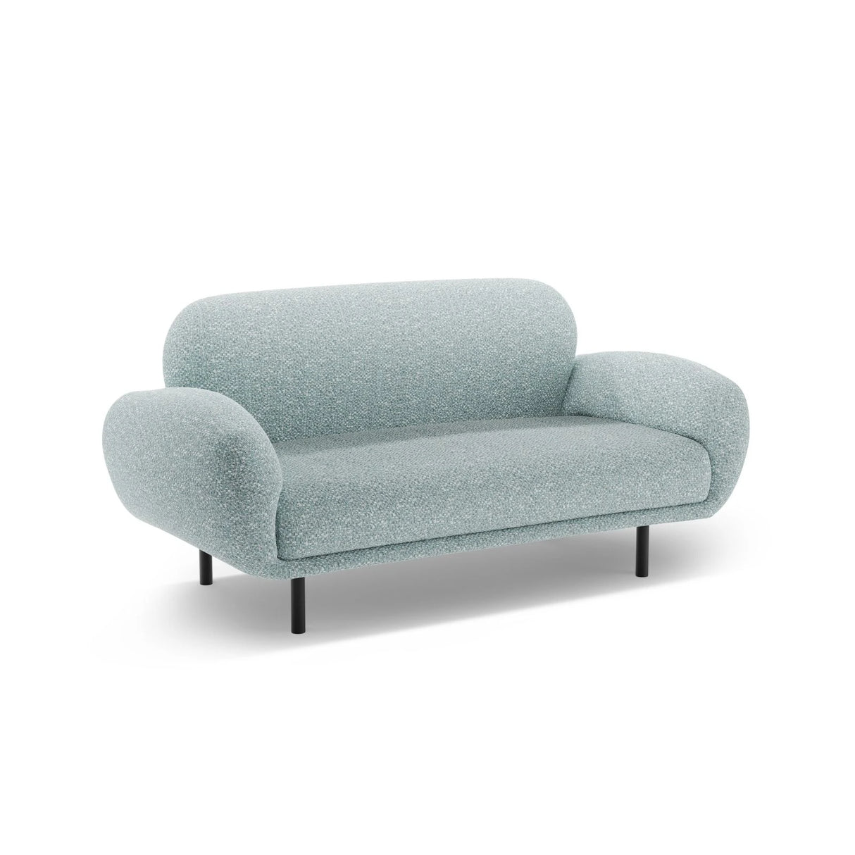 Poppy 2-Sitzer Sofa aus Chenille (SILENCIO 72) in Gedämpftes Blau, 148x72 cm – Bild 4