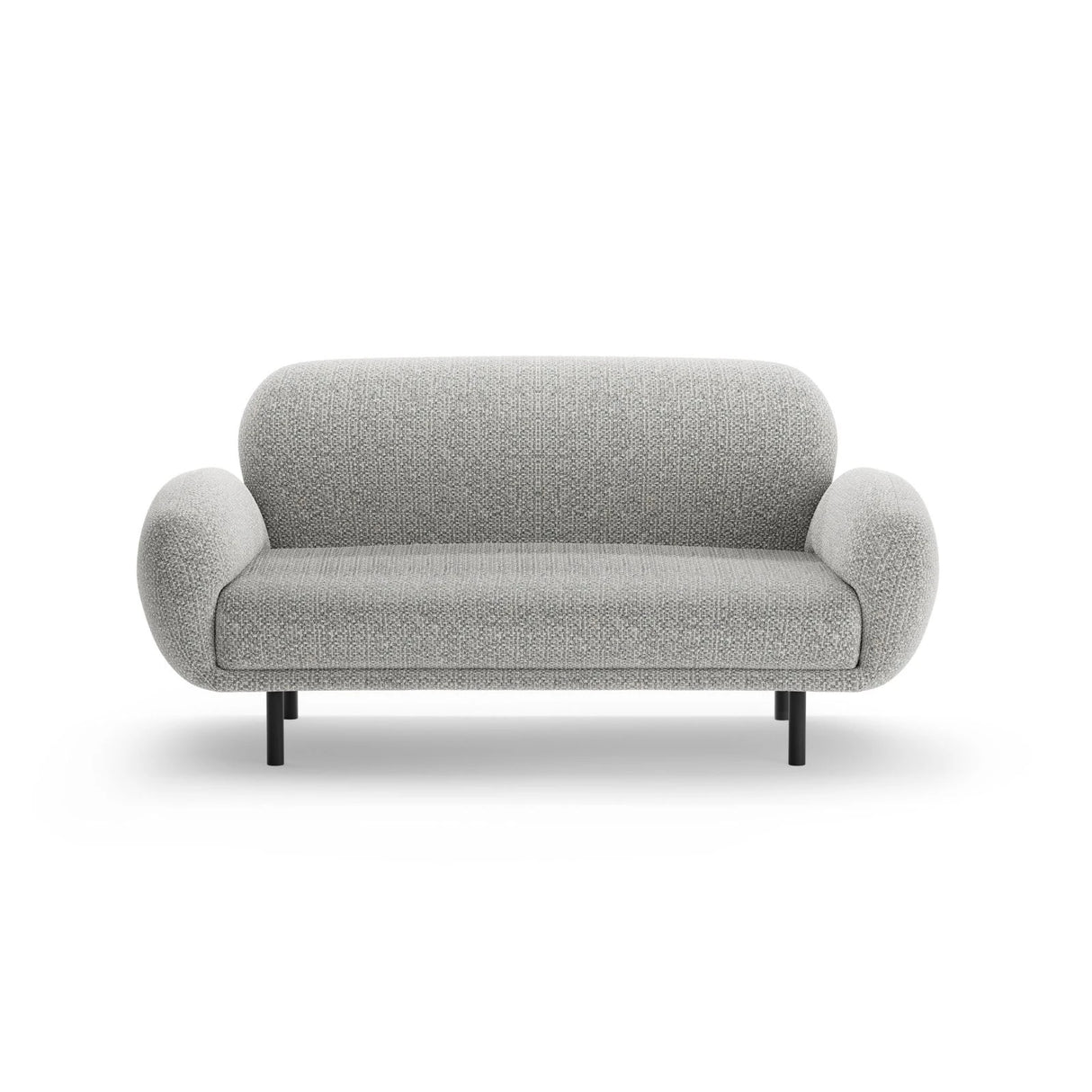Poppy 2-Sitzer Sofa aus Chenille (SILENCIO 86) in Grau, 148x72 cm – Bild 3