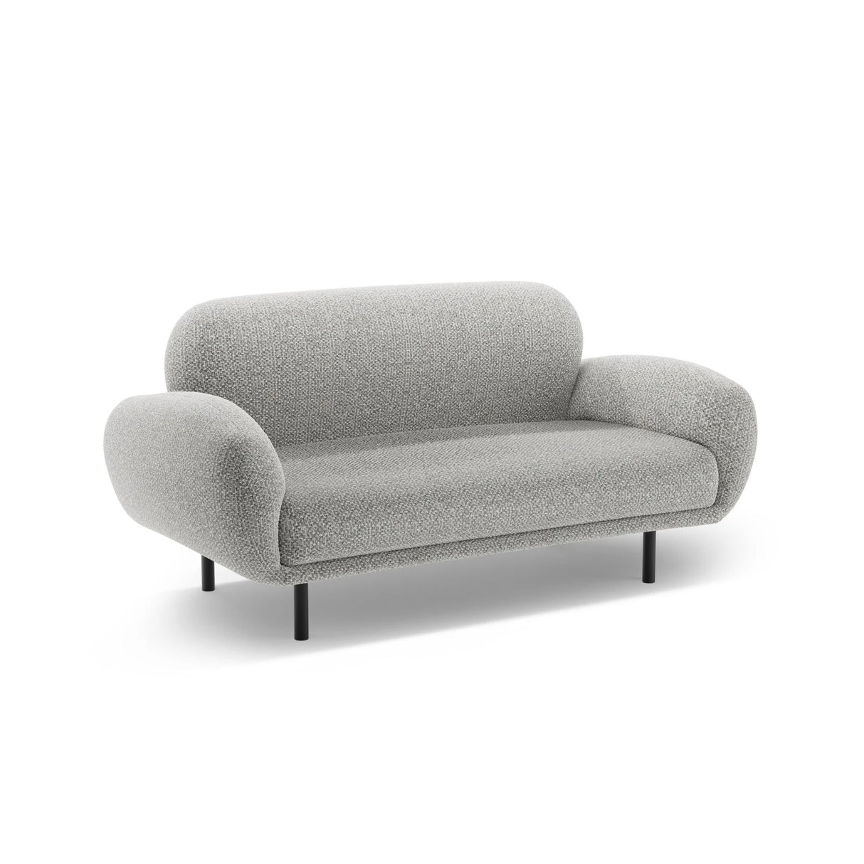 Poppy 2-Sitzer Sofa aus Chenille (SILENCIO 86) in Grau, 148x72 cm – Bild 4