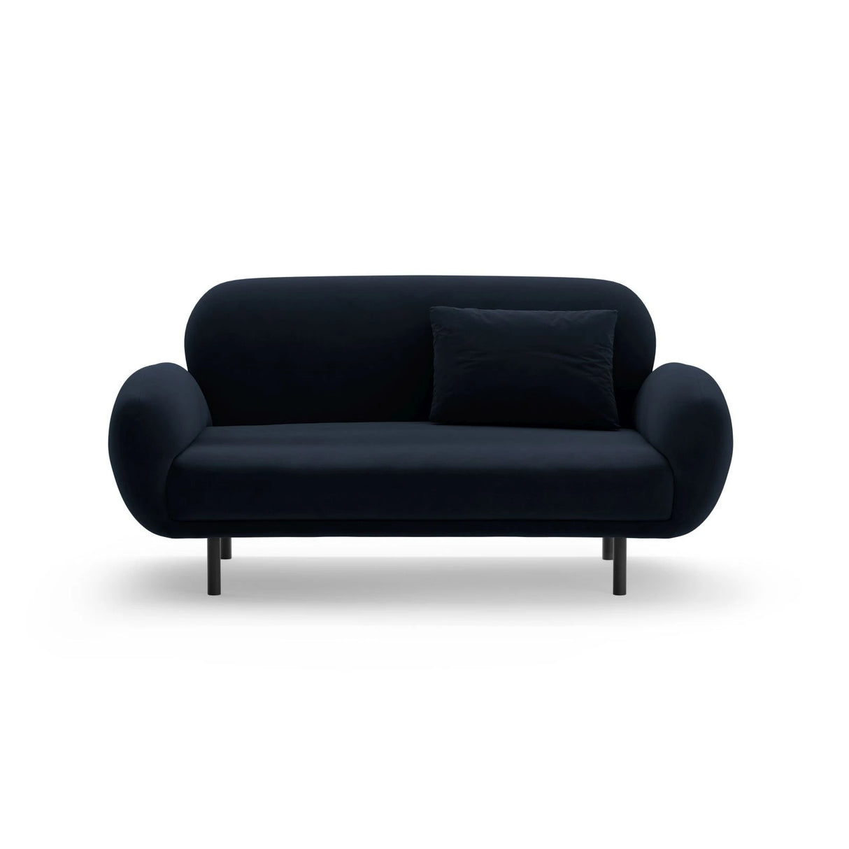 Poppy 2-Sitzer Sofa aus Samt (Casino Deep Blue) in Königsblau, 148x72 cm – Bild 1