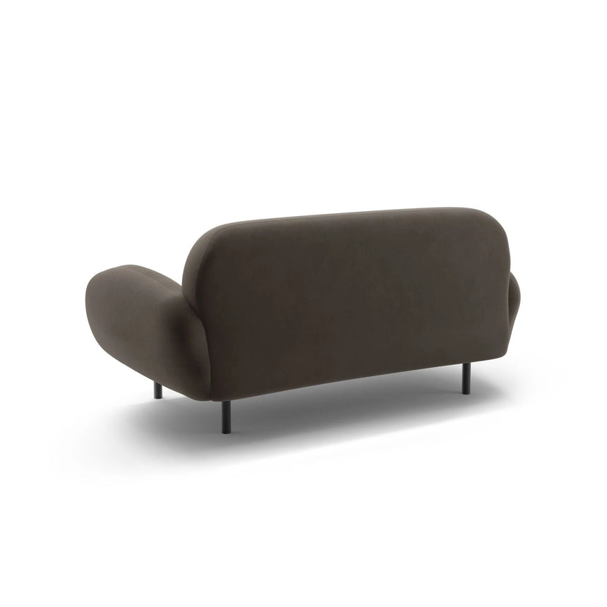 Poppy 2-Sitzer Sofa aus Samt (Casino Ebony) in Ebenholz, 148x72 cm – Bild 5