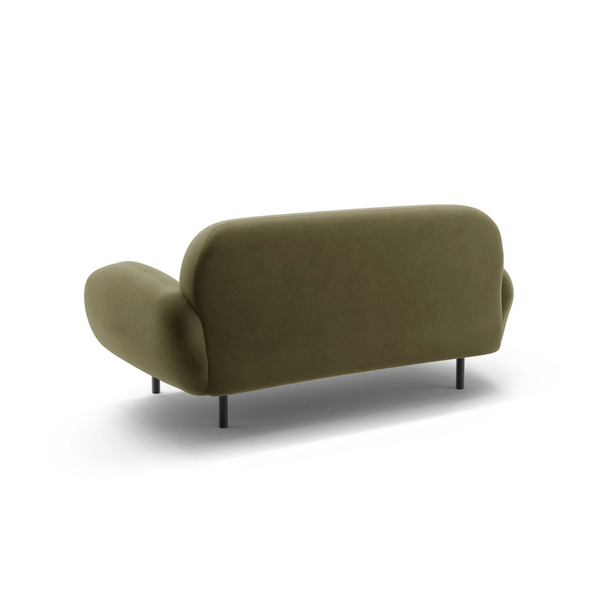 Poppy 2-Sitzer Sofa aus Samt (Casino Forest) in Hellgrün, 148x72 cm – Bild 5