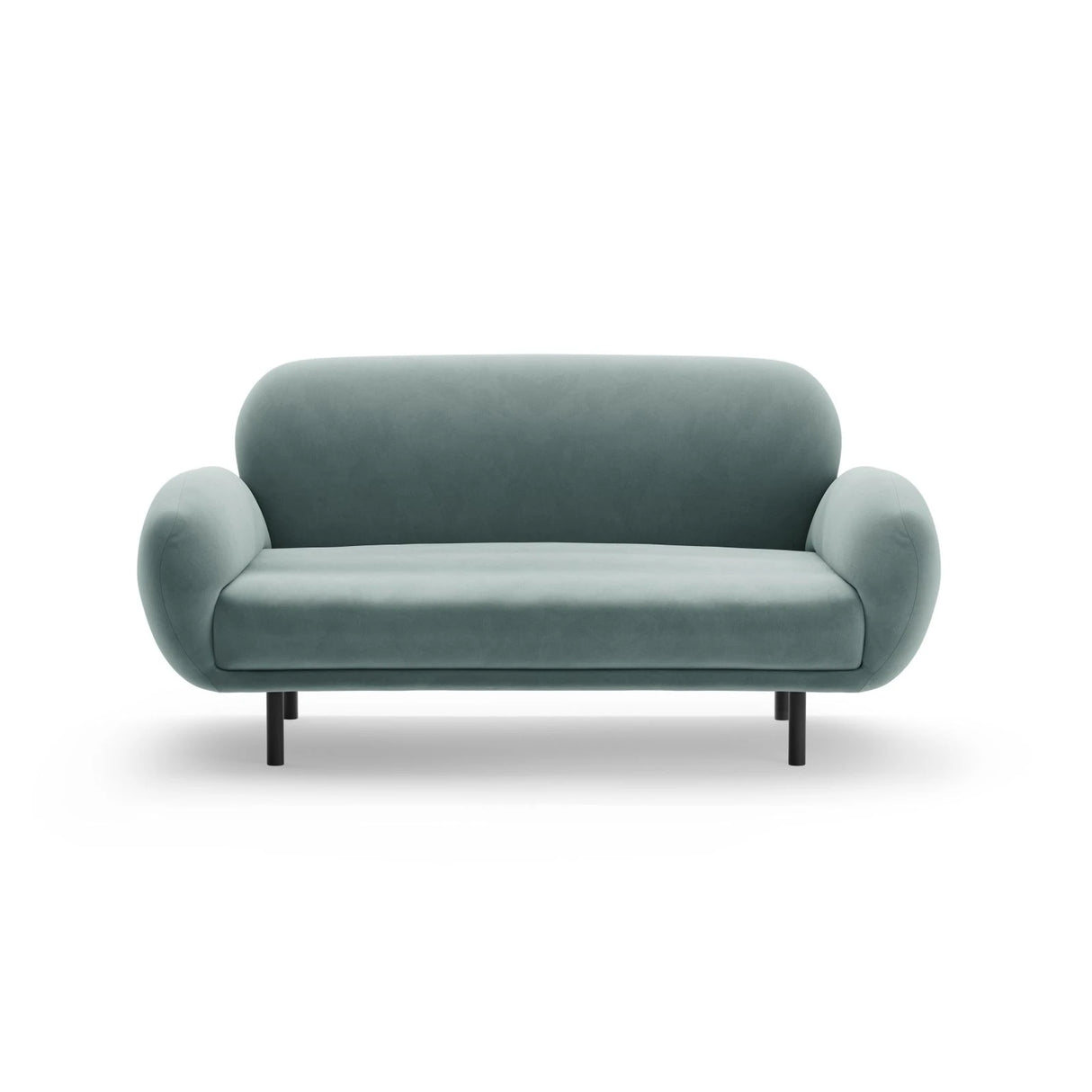 Poppy 2-Sitzer Sofa aus Samt (Casino Safira) in Hellblau, 148x72 cm – Bild 3