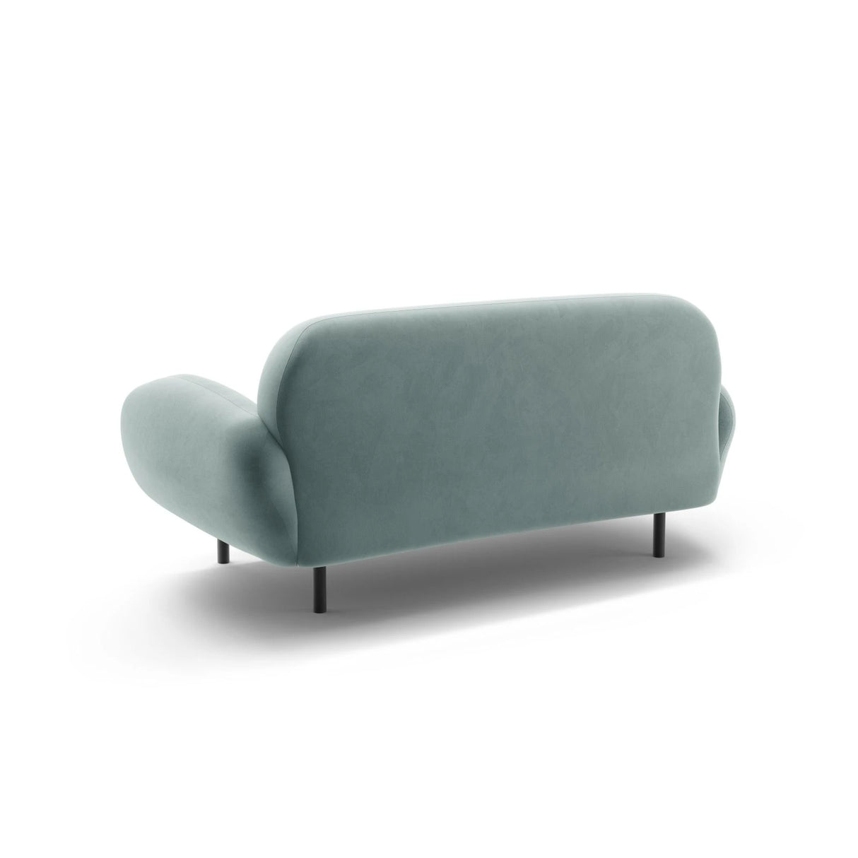 Poppy 2-Sitzer Sofa aus Samt (Casino Safira) in Hellblau, 148x72 cm – Bild 5