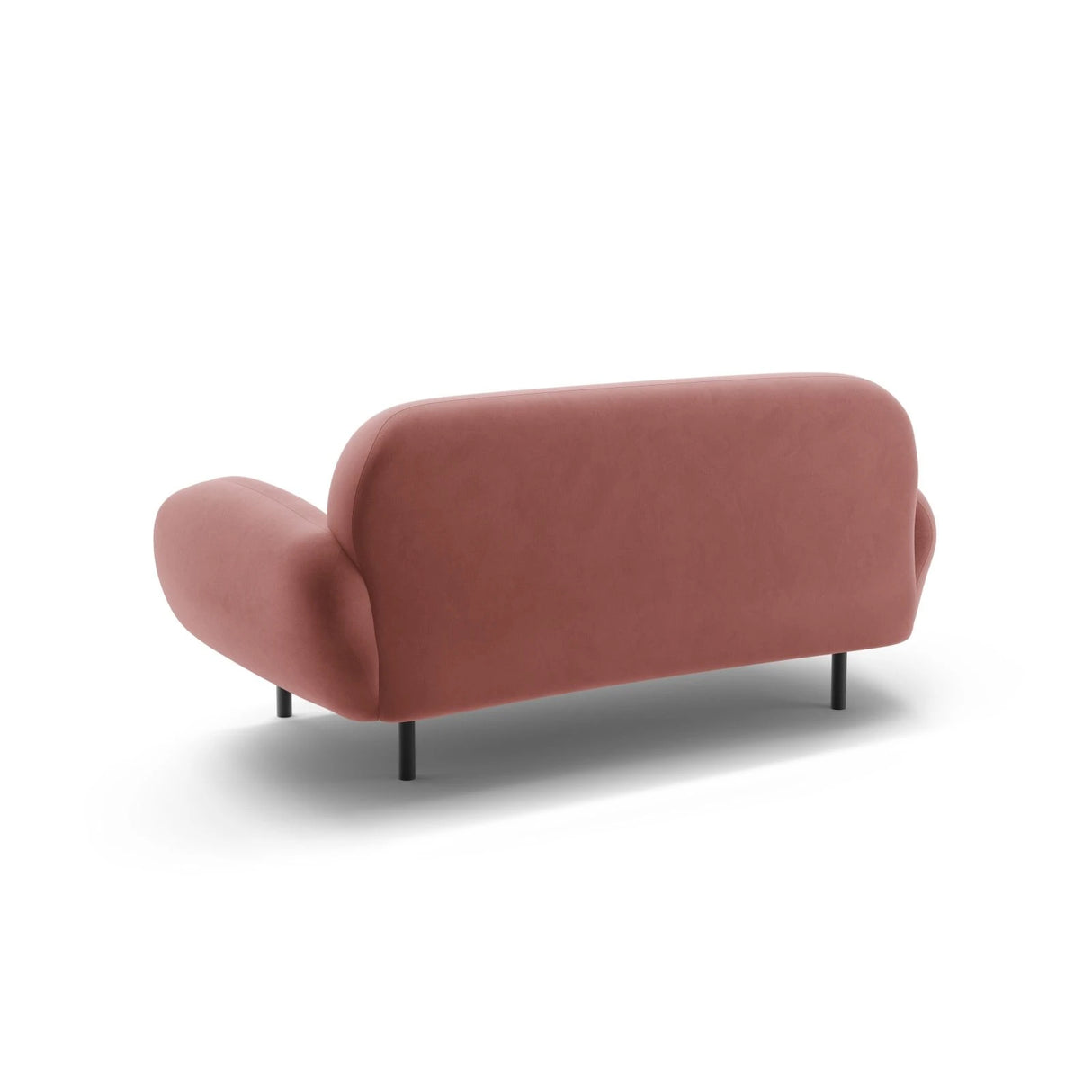 Poppy 2-Sitzer Sofa aus Samt (Casino Salmon) in Flamingo, 148x72 cm – Bild 5