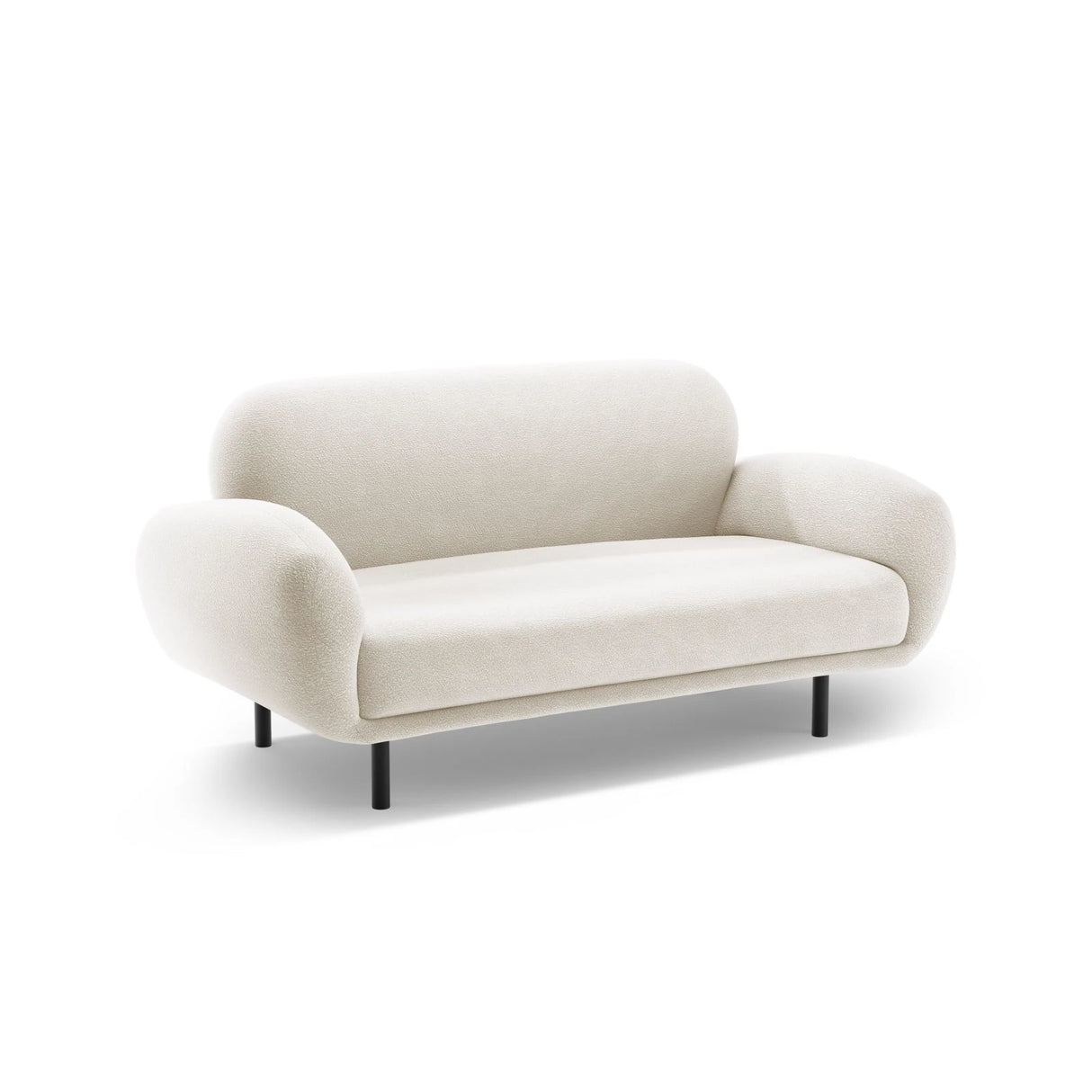 Poppy 2-Sitzer Sofa aus Samt, Chenille oder Boucle, 148x72 cm – Bild 4