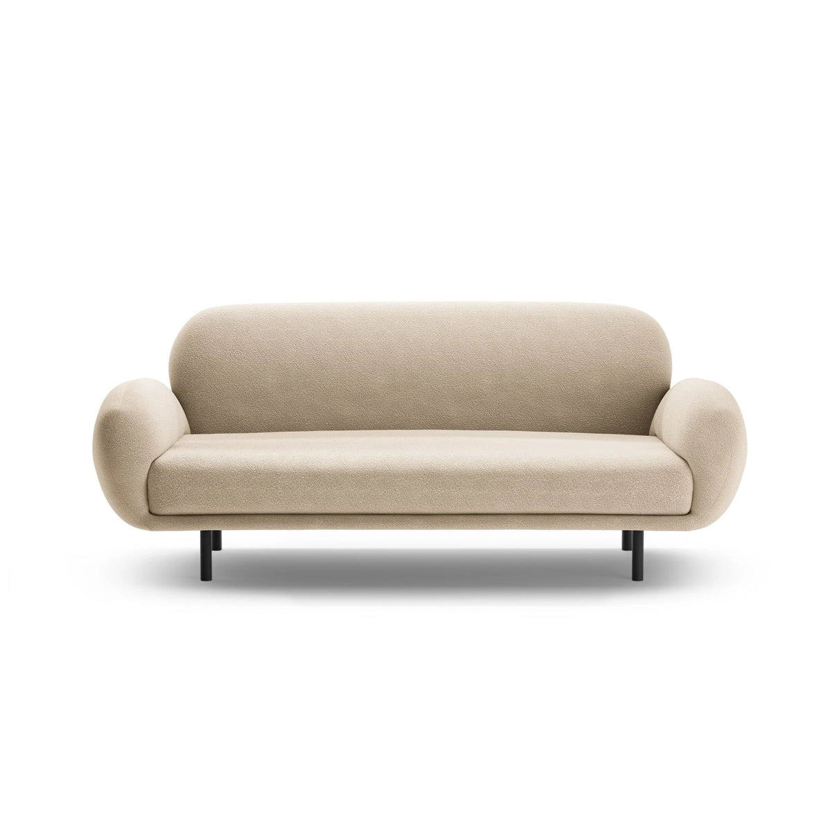 Poppy 2,5-Sitzer Sofa aus Boucle (Baloo 2074) in Beige, 178x72 cm – Bild 3