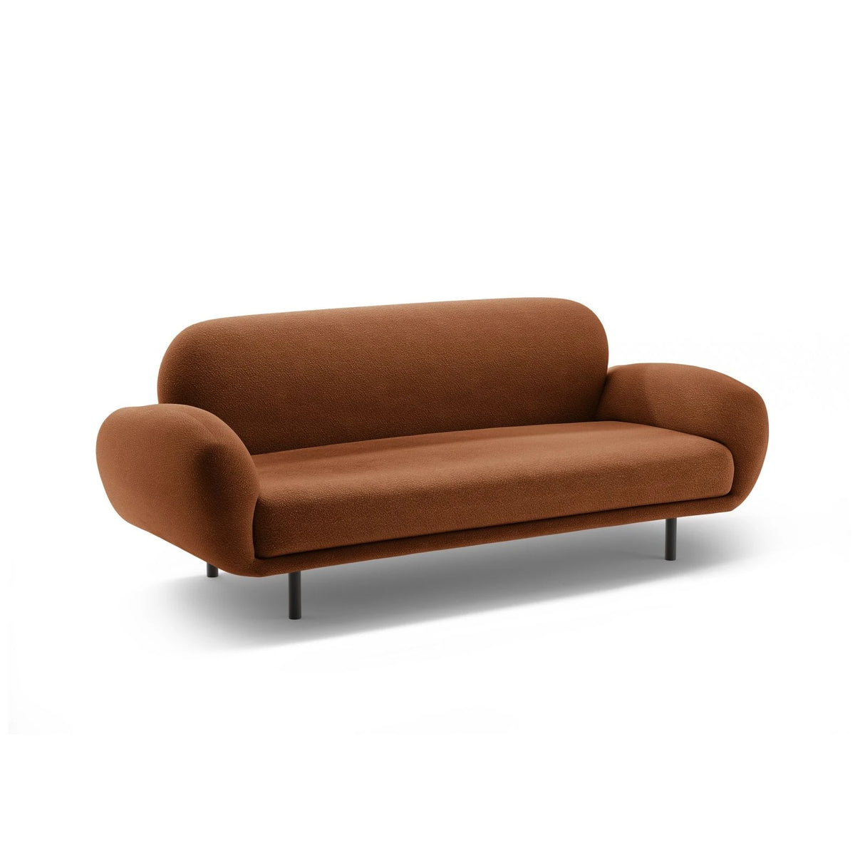Poppy 2,5-Sitzer Sofa aus Boucle (Baloo 2078) in Terrakotta, 178x72 cm – Bild 4