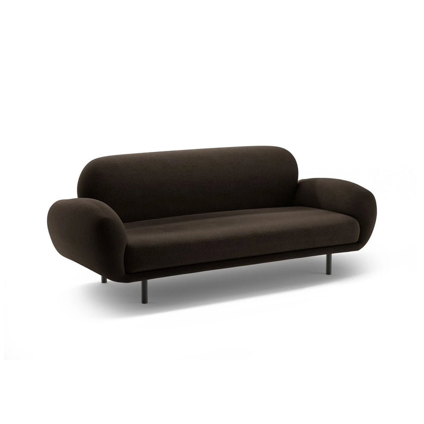 Poppy 2,5-Sitzer Sofa aus Boucle (Baloo 2081) in Braun, 178x72 cm – Bild 4