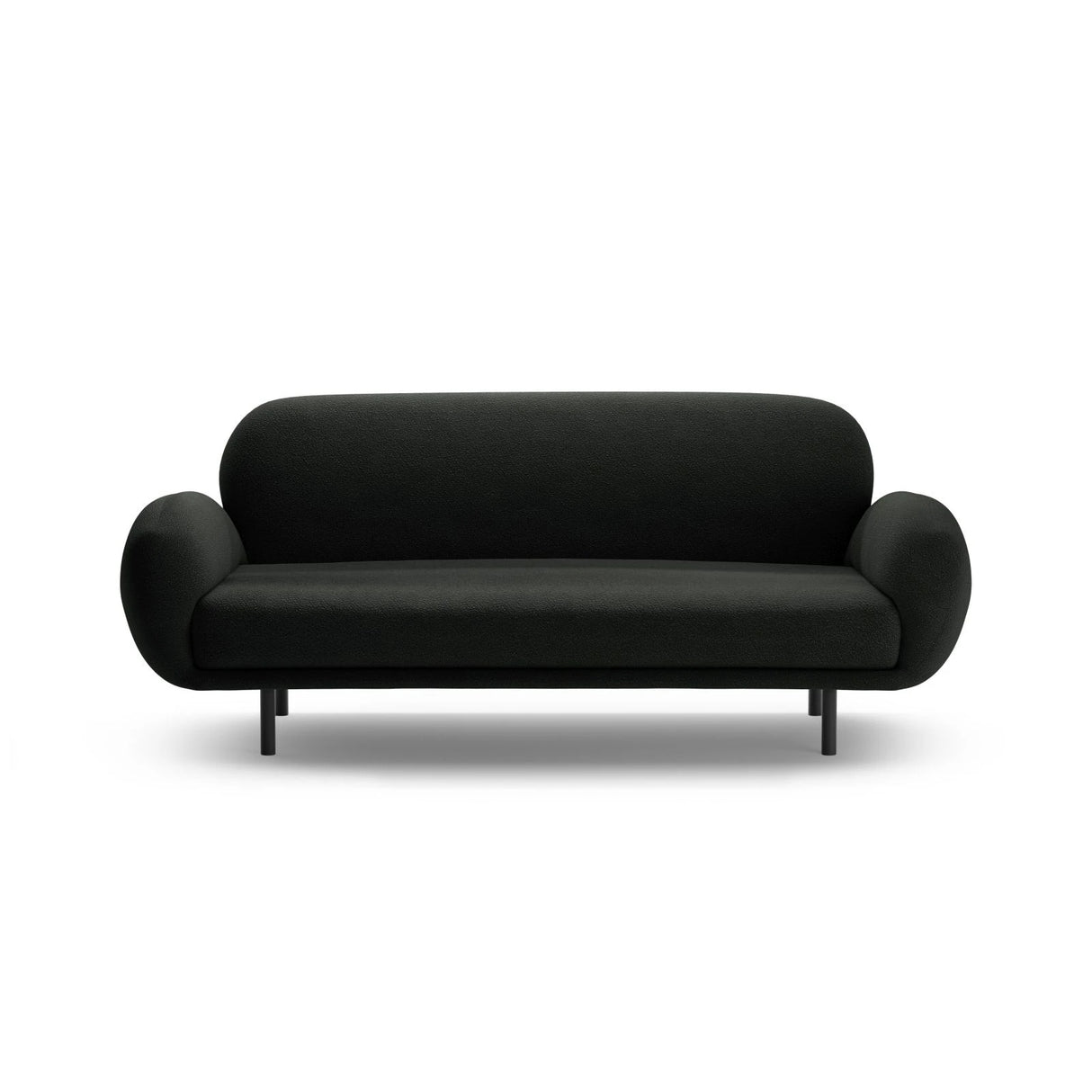 Poppy 2,5-Sitzer Sofa aus Boucle (Baloo 2082) in Schwarz, 178x72 cm – Bild 3
