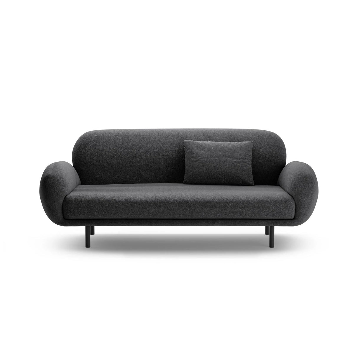 Poppy 2,5-Sitzer Sofa aus Boucle (Baloo 2083) in Dunkelgrau, 178x72 cm – Bild 1