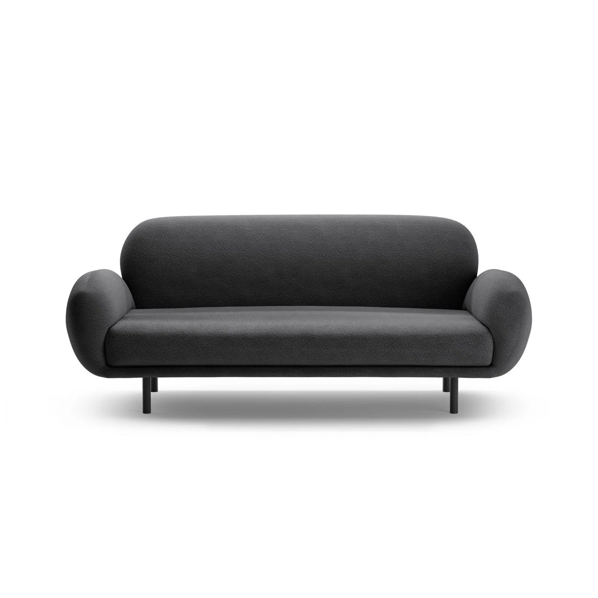 Poppy 2,5-Sitzer Sofa aus Boucle (Baloo 2083) in Dunkelgrau, 178x72 cm – Bild 3
