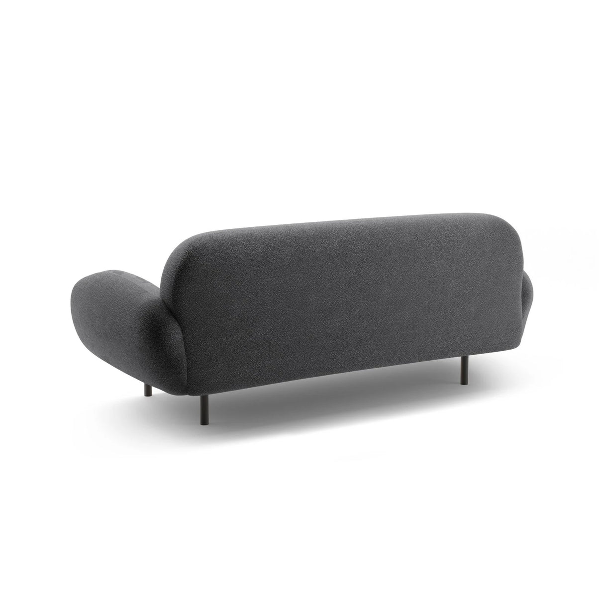 Poppy 2,5-Sitzer Sofa aus Boucle (Baloo 2083) in Dunkelgrau, 178x72 cm – Bild 5