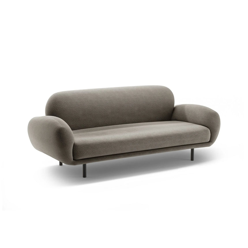 Poppy 2,5-Sitzer Sofa aus Boucle (Baloo 2084) in Grau, 178x72 cm – Bild 4