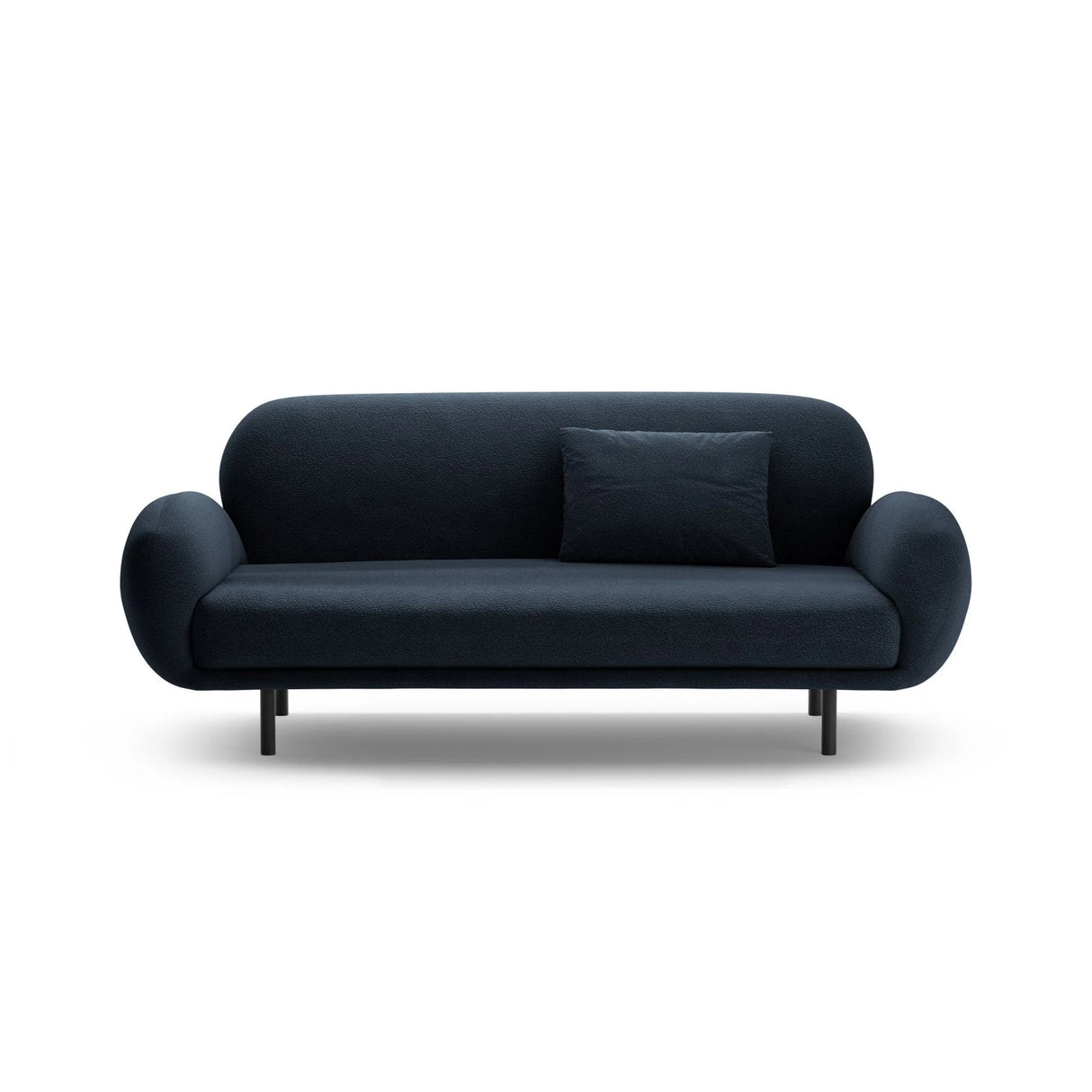 Poppy 2,5-Sitzer Sofa aus Boucle (Baloo 2088) in Dunkelblau, 178x72 cm – Bild 1