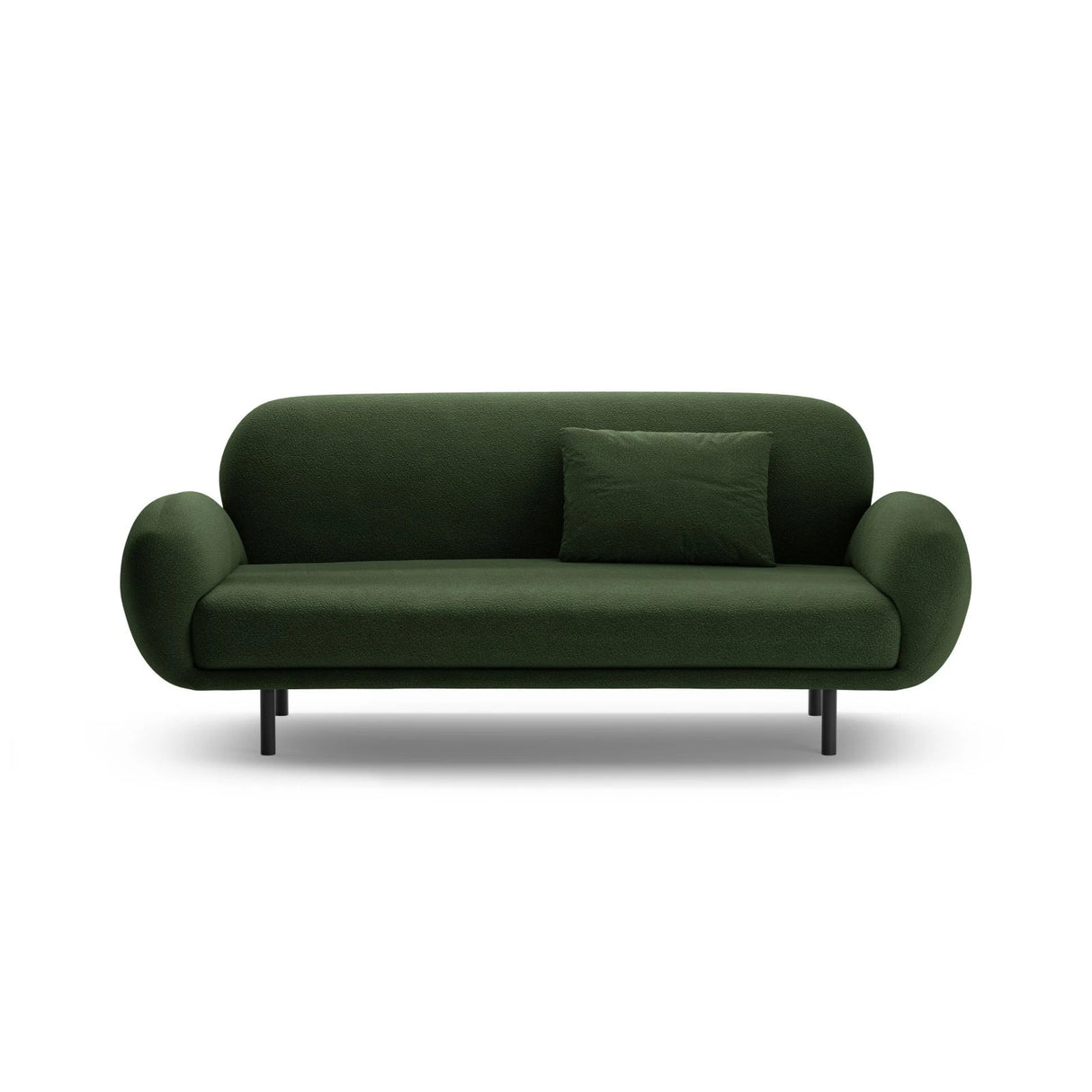 Poppy 2,5-Sitzer Sofa aus Boucle (Baloo 2089) in Grün, 178x72 cm – Bild 1