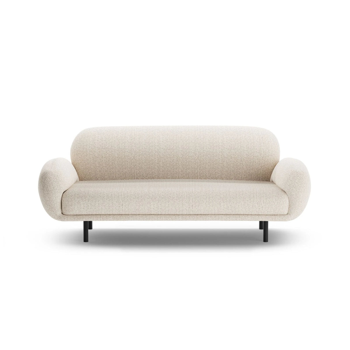 Poppy 2,5-Sitzer Sofa aus Chenille (SILENCIO 06) in Leichtes Beige, 178x72 cm – Bild 3
