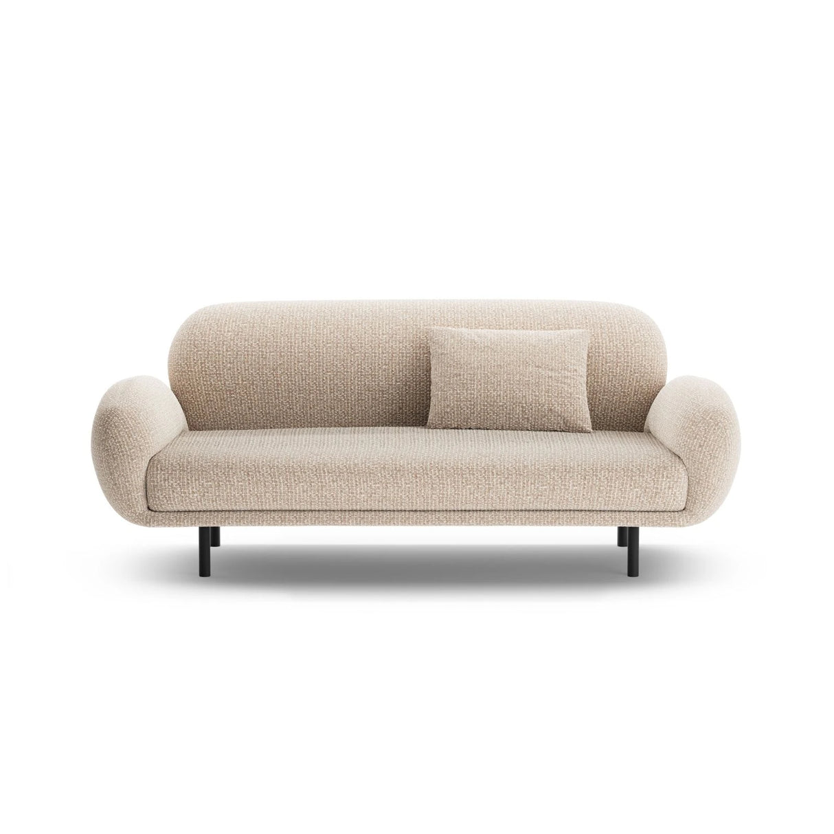 Poppy 2,5-Sitzer Sofa aus Chenille (SILENCIO 10) in Sand, 178x72 cm – Bild 1