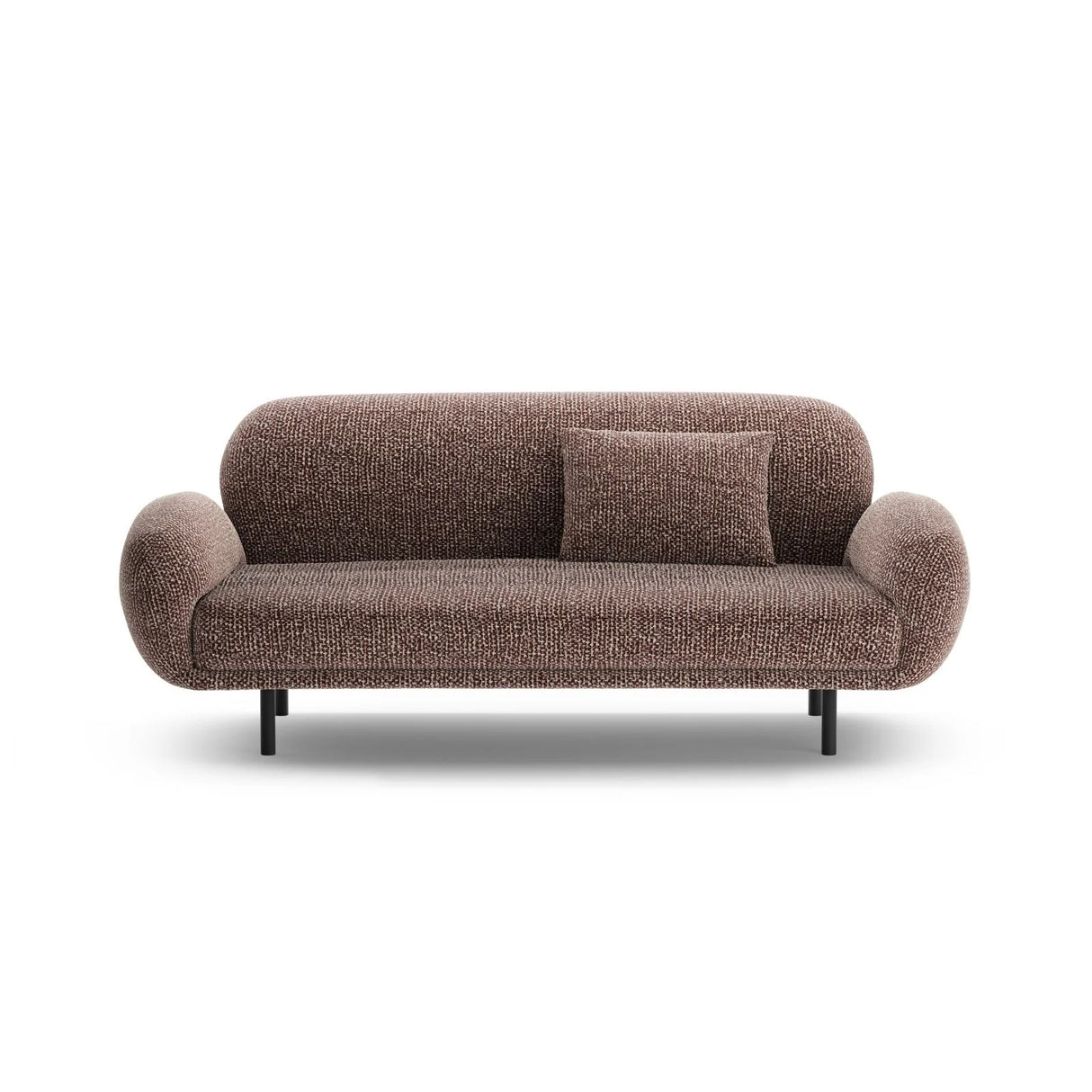 Poppy 2,5-Sitzer Sofa aus Chenille (SILENCIO 27) in Braun, 178x72 cm – Bild 1