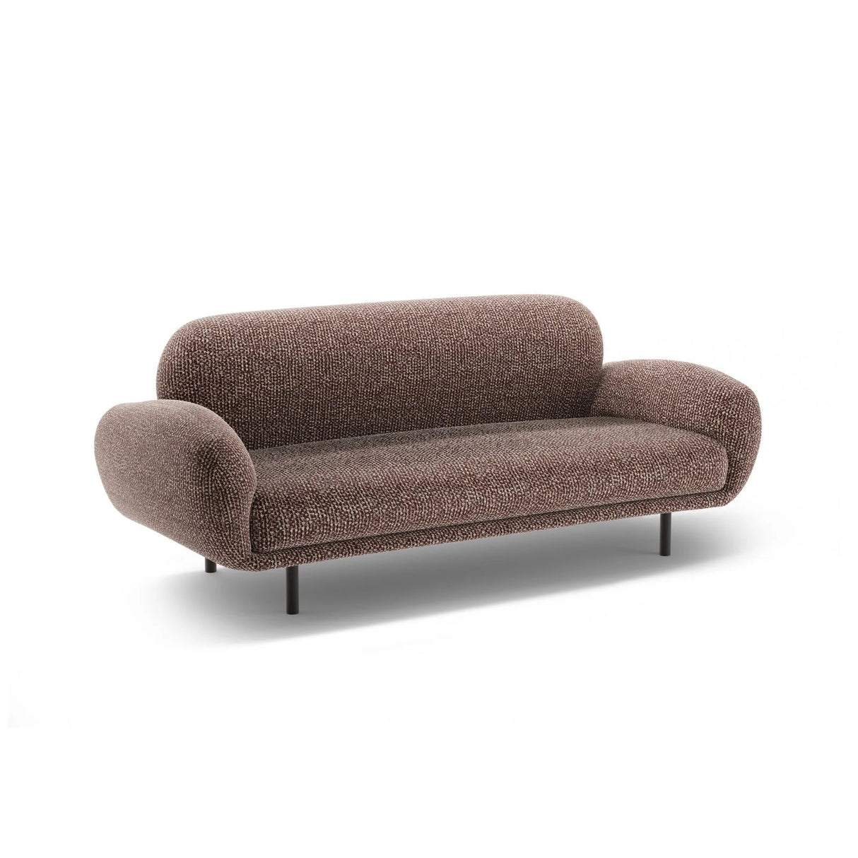 Poppy 2,5-Sitzer Sofa aus Chenille (SILENCIO 27) in Braun, 178x72 cm – Bild 4