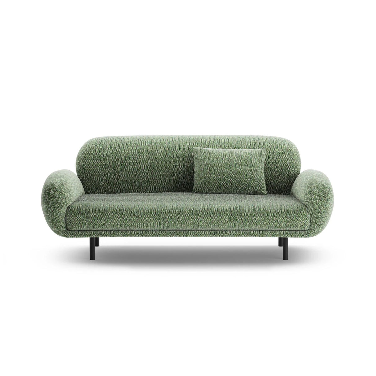 Poppy 2,5-Sitzer Sofa aus Chenille (SILENCIO 34) in Grün, 178x72 cm – Bild 1