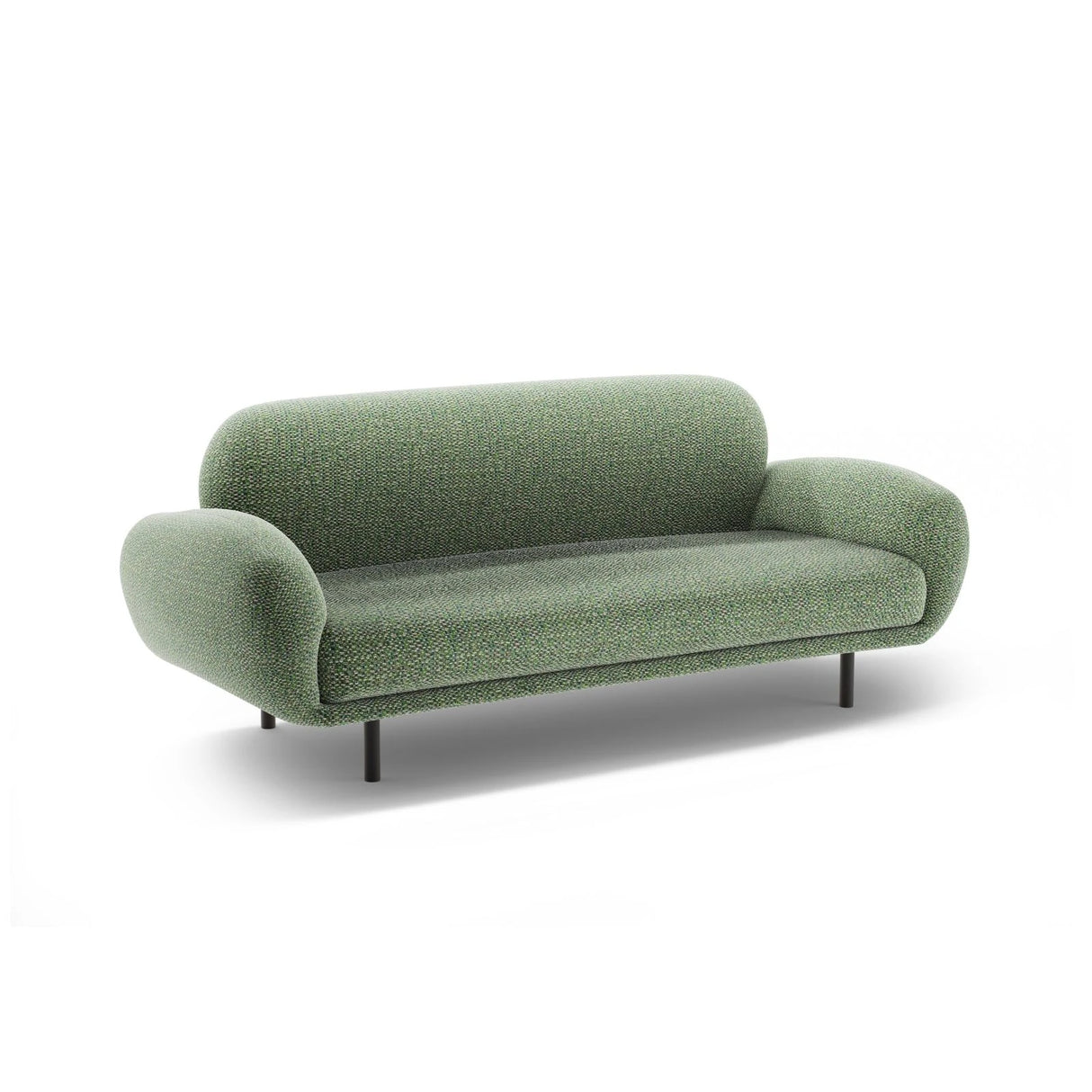Poppy 2,5-Sitzer Sofa aus Chenille (SILENCIO 34) in Grün, 178x72 cm – Bild 4