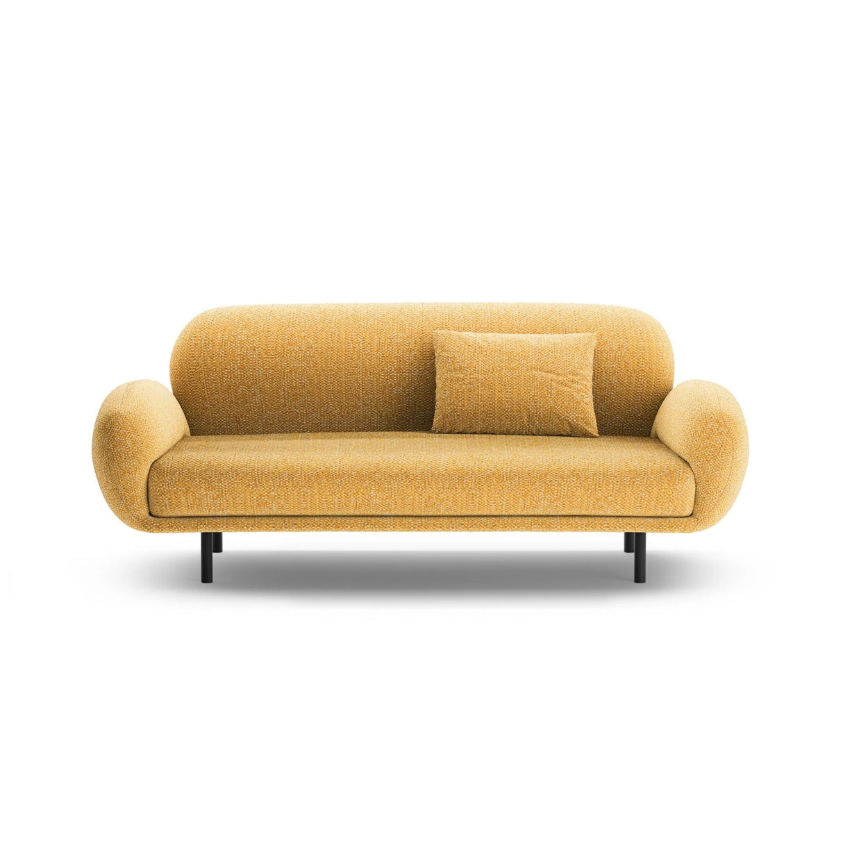 Poppy 2,5-Sitzer Sofa aus Chenille (SILENCIO 53) in Senf, 178x72 cm – Bild 1