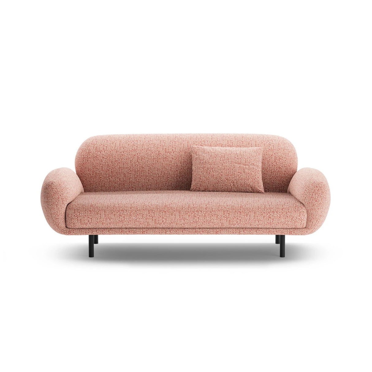 Poppy 2,5-Sitzer Sofa aus Chenille (SILENCIO 60) in Rosa, 178x72 cm – Bild 1
