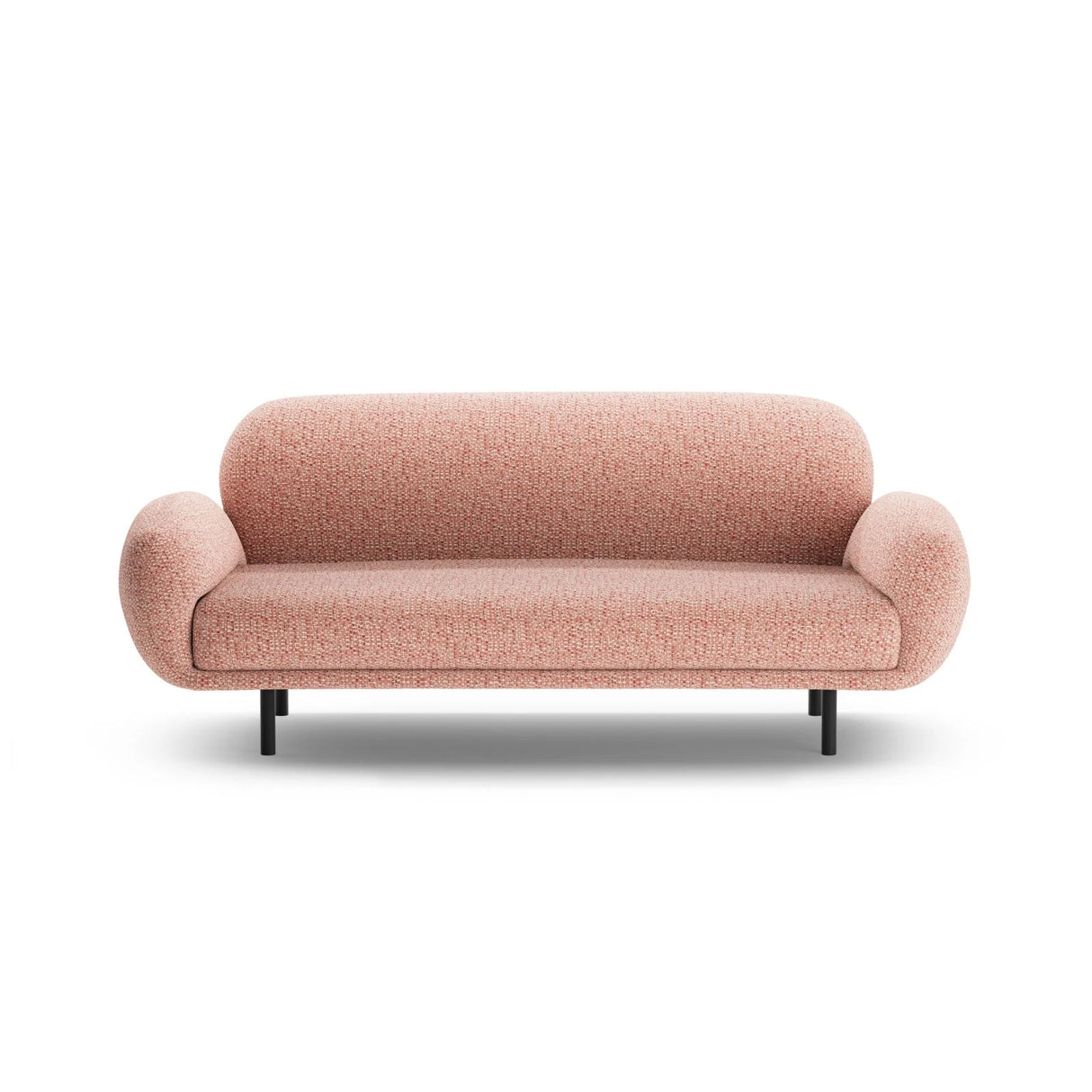 Poppy 2,5-Sitzer Sofa aus Chenille (SILENCIO 60) in Rosa, 178x72 cm – Bild 3