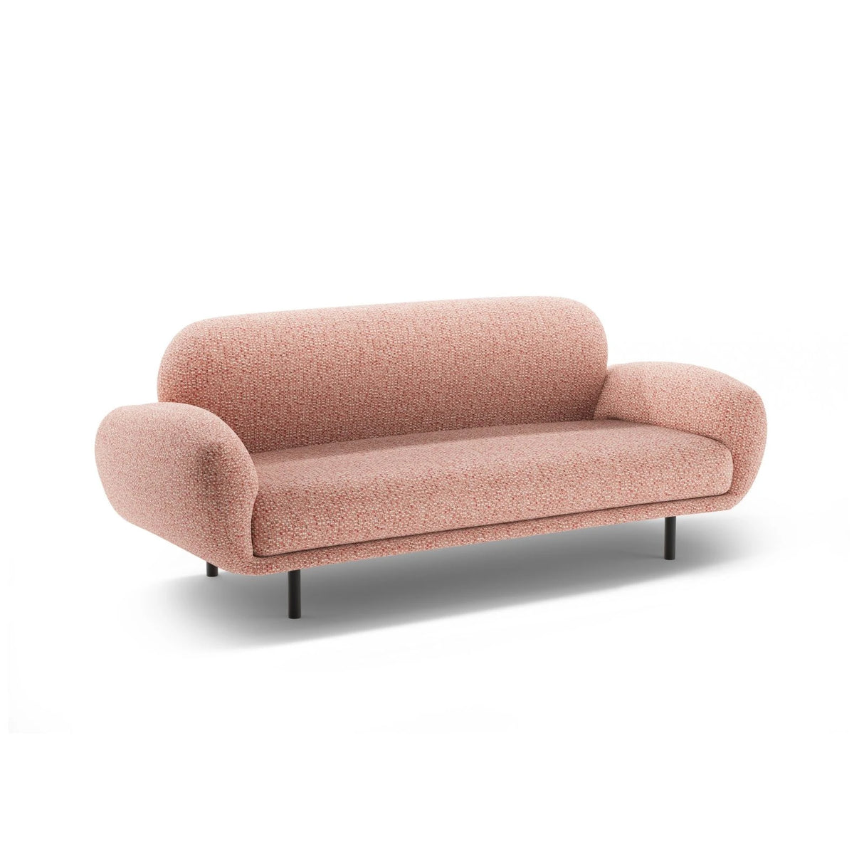 Poppy 2,5-Sitzer Sofa aus Chenille (SILENCIO 60) in Rosa, 178x72 cm – Bild 4