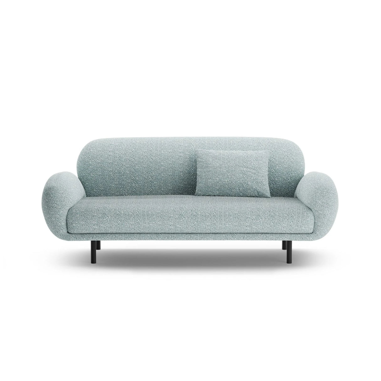 Poppy 2,5-Sitzer Sofa aus Chenille (SILENCIO 72) in Gedämpftes Blau, 178x72 cm – Bild 1