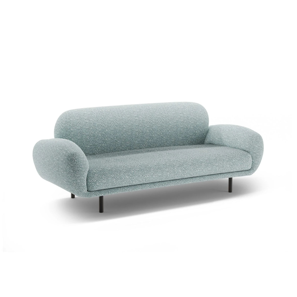 Poppy 2,5-Sitzer Sofa aus Chenille (SILENCIO 72) in Gedämpftes Blau, 178x72 cm – Bild 4