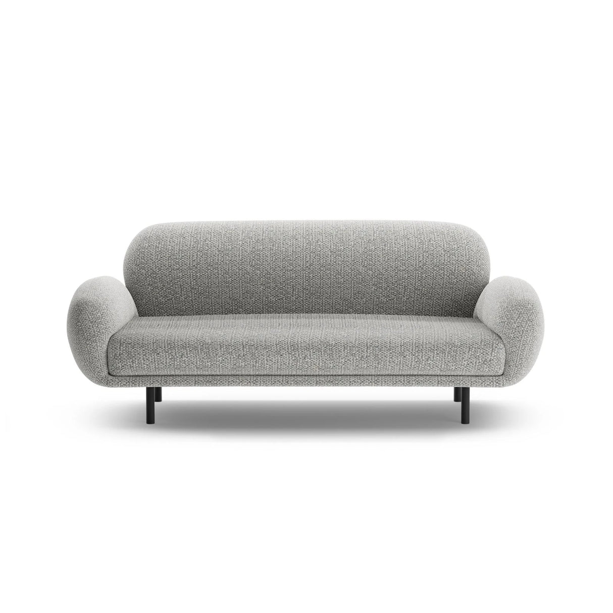 Poppy 2,5-Sitzer Sofa aus Chenille (SILENCIO 86) in Grau, 178x72 cm – Bild 3