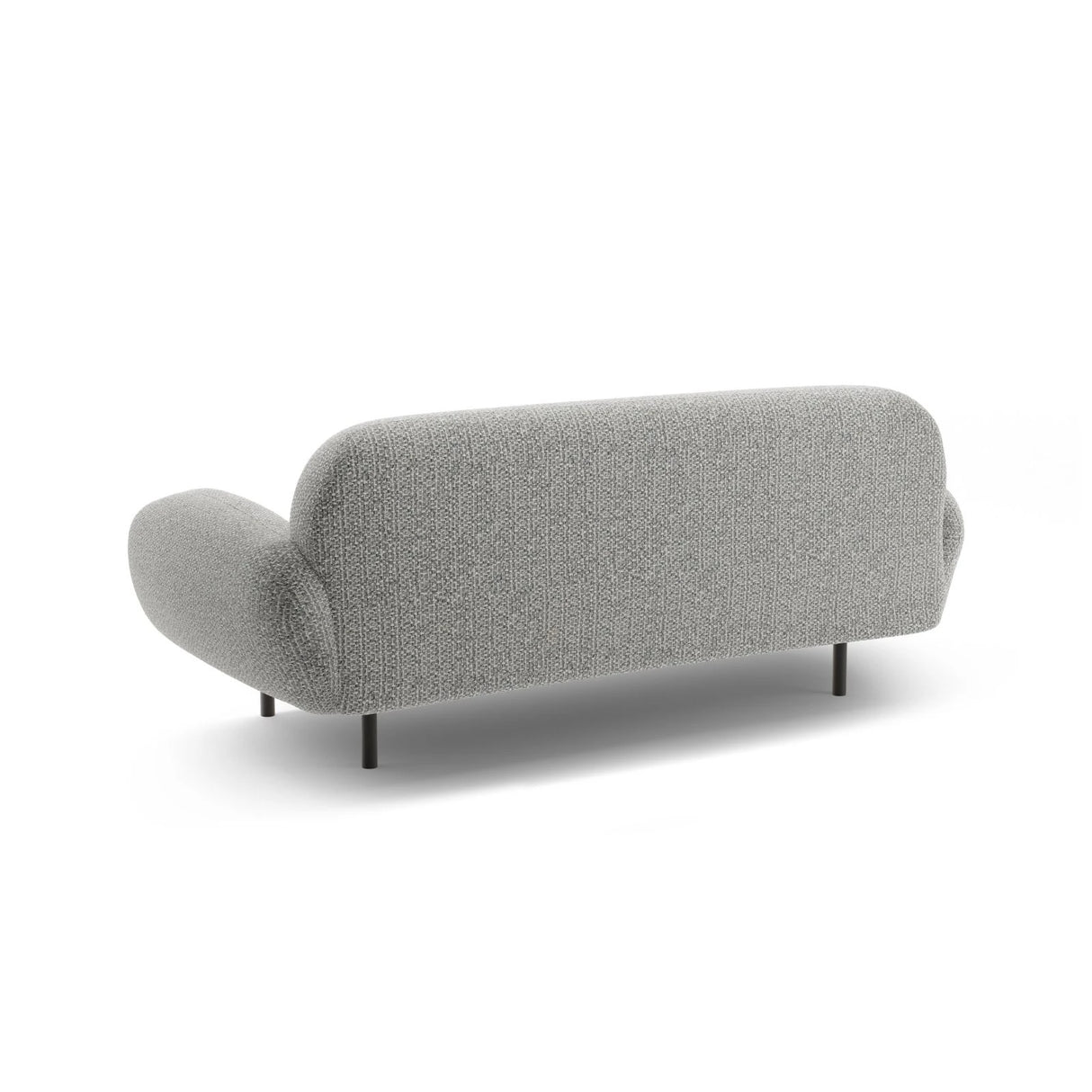 Poppy 2,5-Sitzer Sofa aus Chenille (SILENCIO 86) in Grau, 178x72 cm – Bild 5