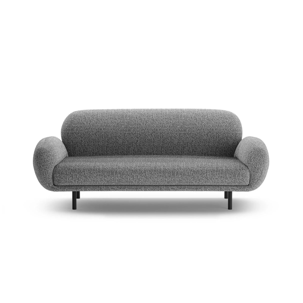 Poppy 2,5-Sitzer Sofa aus Chenille (SILENCIO 97) in Dunkelgrau, 178x72 cm – Bild 3
