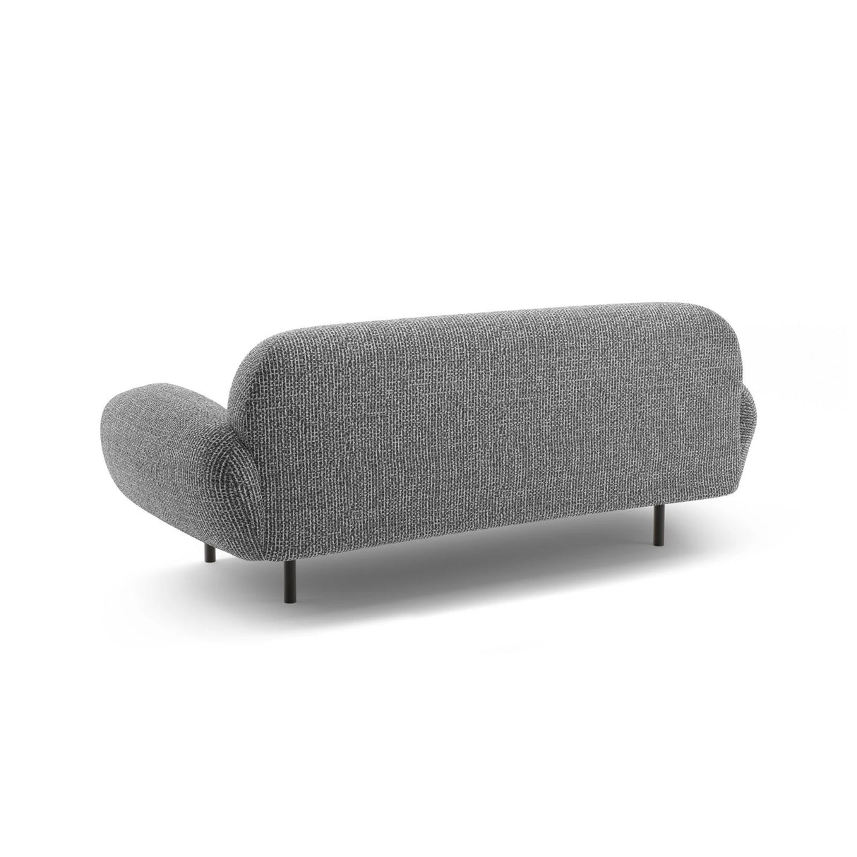 Poppy 2,5-Sitzer Sofa aus Chenille (SILENCIO 97) in Dunkelgrau, 178x72 cm – Bild 5