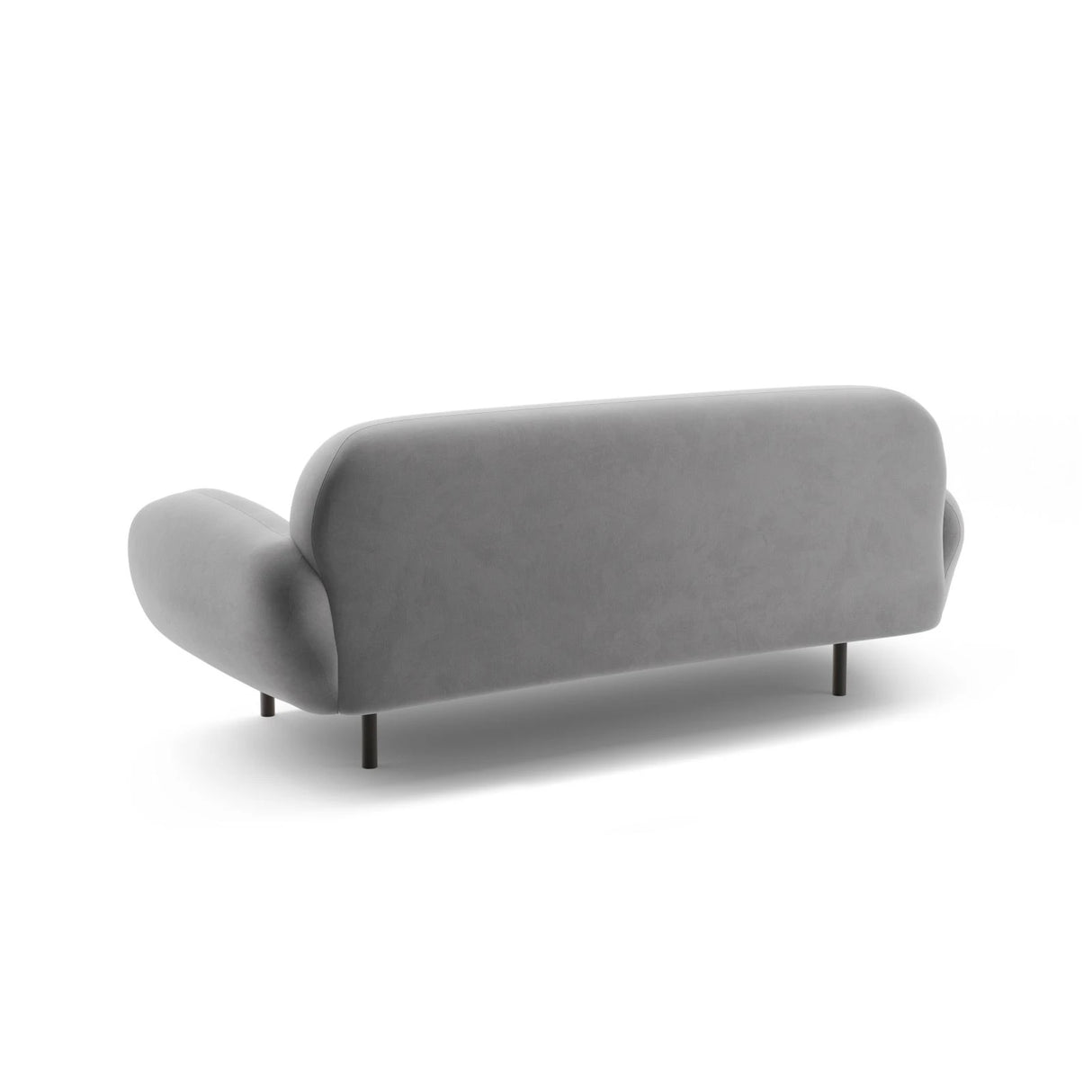 Poppy 2,5-Sitzer Sofa aus Samt (Casino Ash) in Hellgrau, 178x72 cm – Bild 5