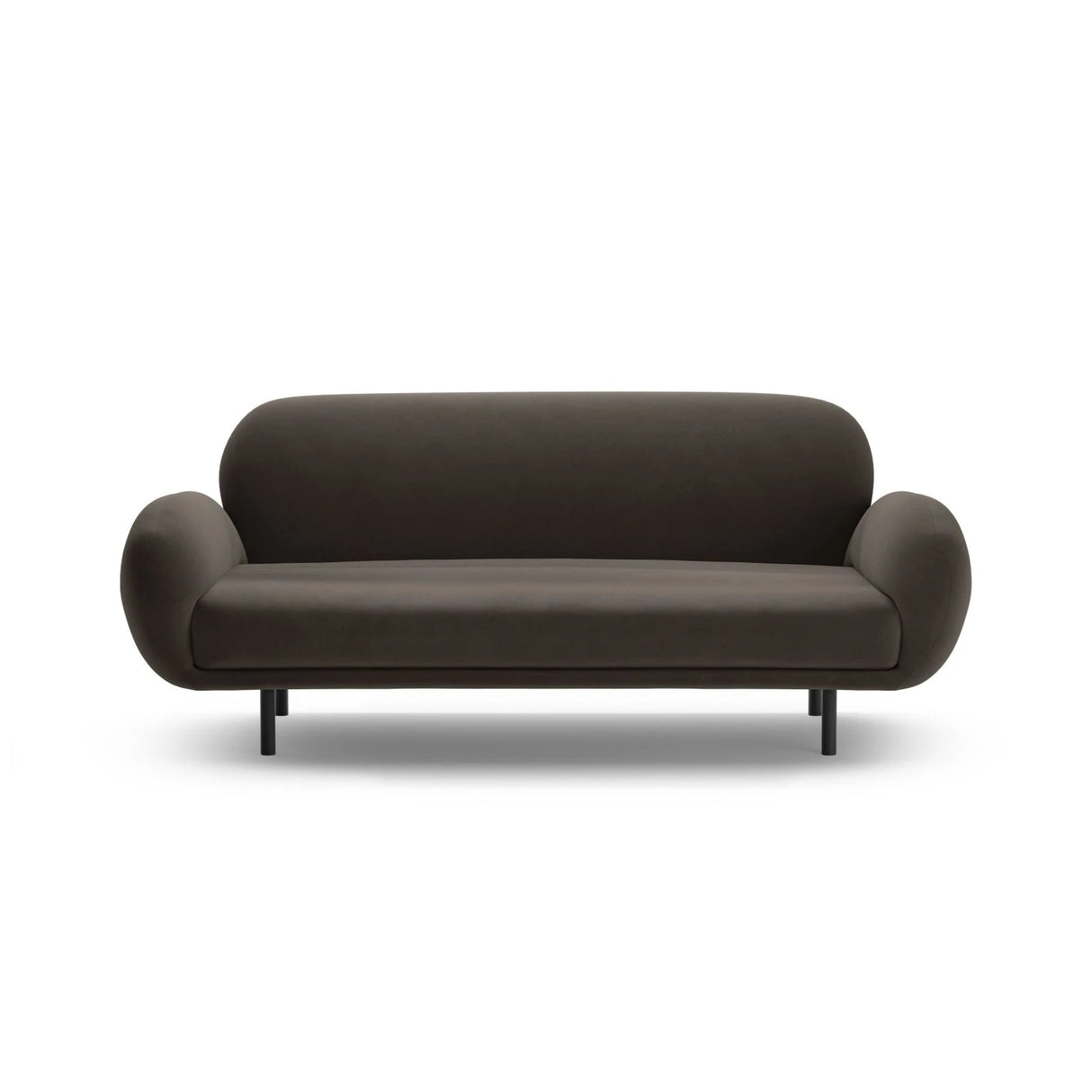 Poppy 2,5-Sitzer Sofa aus Samt (Casino Ebony) in Ebenholz, 178x72 cm – Bild 3