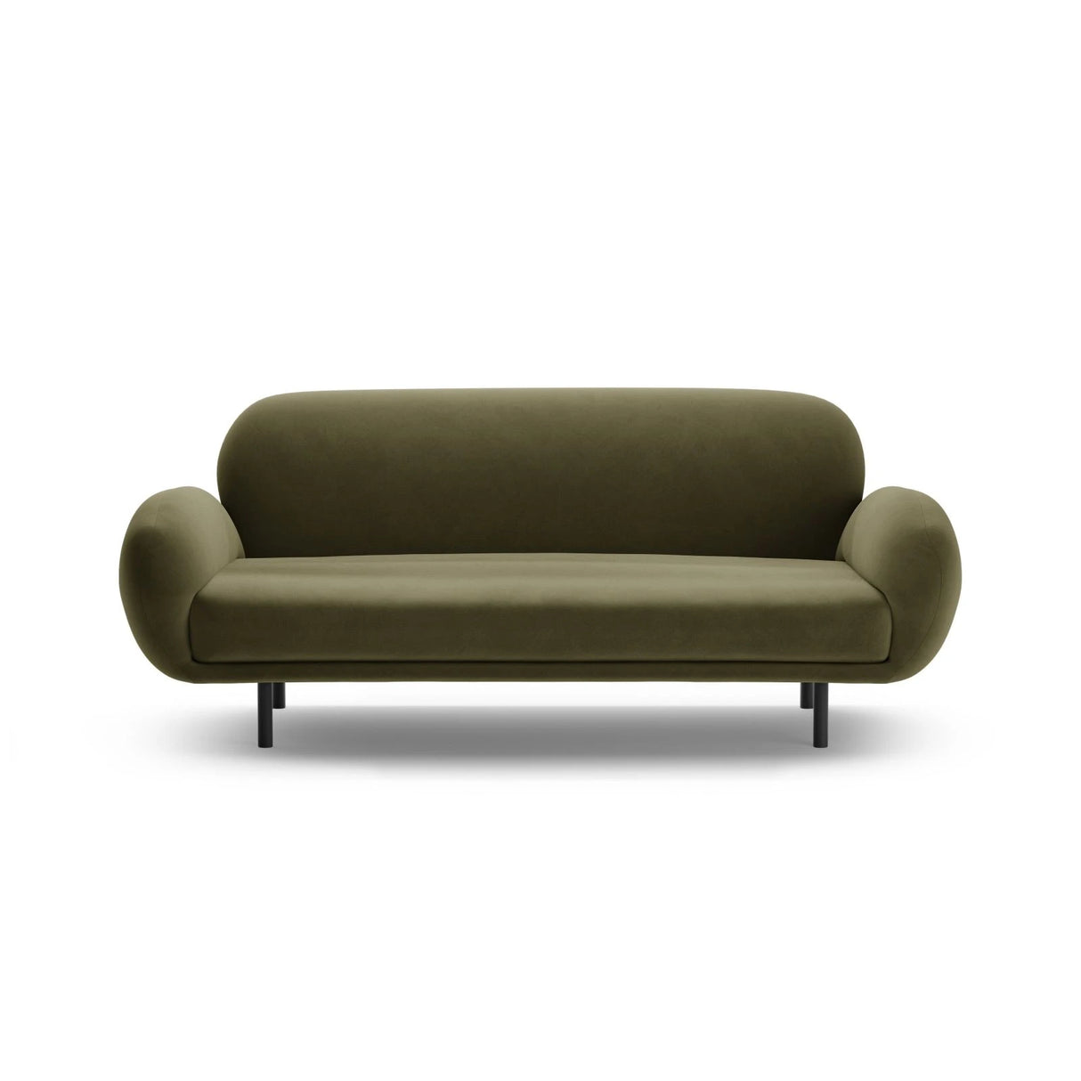 Poppy 2,5-Sitzer Sofa aus Samt (Casino Forest) in Hellgrün, 178x72 cm – Bild 3
