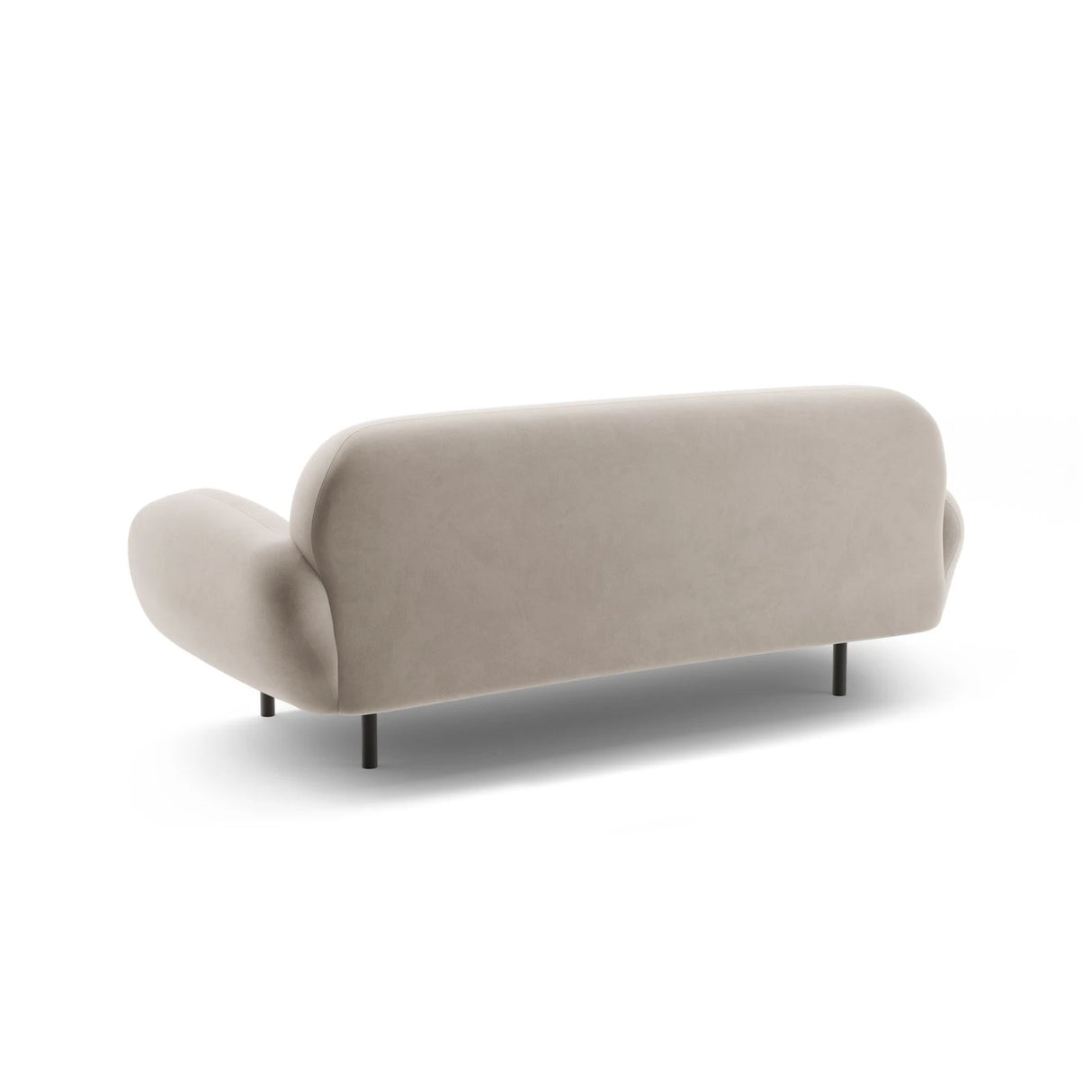 Poppy 2,5-Sitzer Sofa aus Samt (Casino Pearl) in Leichtes Beige, 178x72 cm – Bild 5