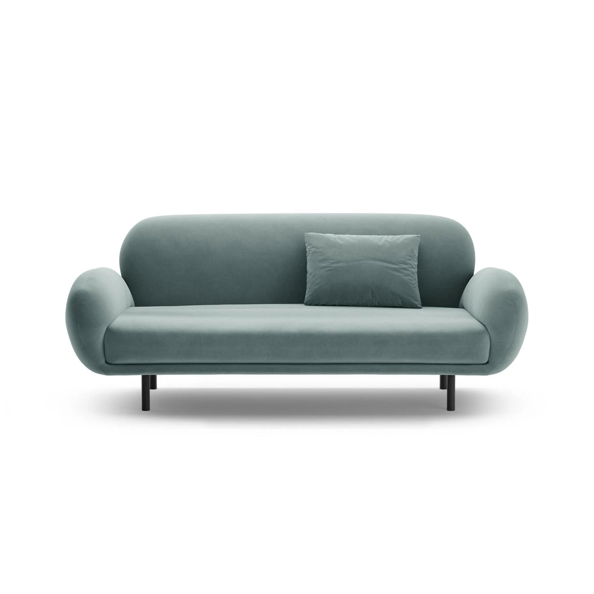 Poppy 2,5-Sitzer Sofa aus Samt (Casino Safira) in Hellblau, 178x72 cm – Bild 1