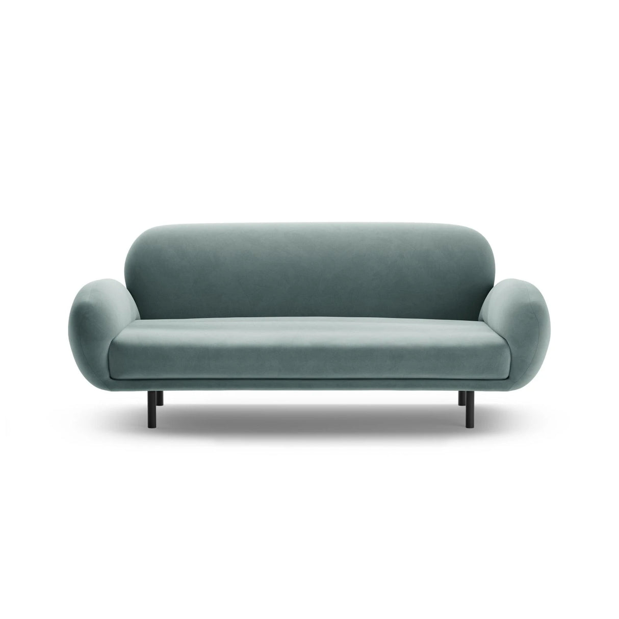 Poppy 2,5-Sitzer Sofa aus Samt (Casino Safira) in Hellblau, 178x72 cm – Bild 3